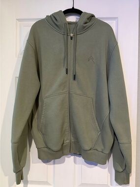Oner Active - Classic Lounge Oversized Zip Through Hoodie | Sage